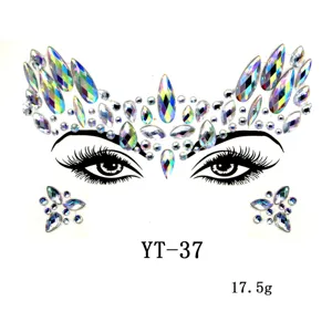 Festival face gems rhinestone crystal stickers temporary body crystal makeup face jewels.