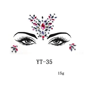 2025 Nuevos Estrás Cara Acrílico Cristales Maquillaje Ojos Decoración Fiesta Arte
