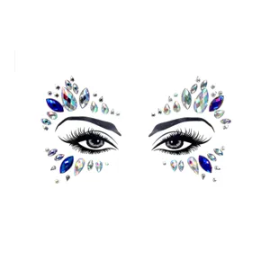 Festival face gems rhinestone sticker EDM party eye jewels body art crystal makeup sticker