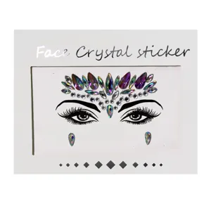 Face crystal sticker rhinestones for festival makeup party face rhinestone body jewelry decor.