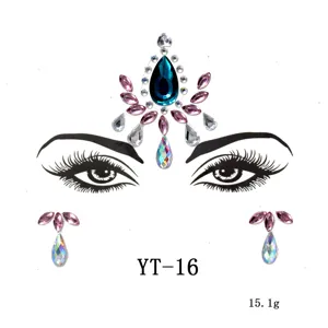 Festival Gesicht Strass Steine Aufkleber Glitzer Schmuck für Stirn Make-up 1 Stk
