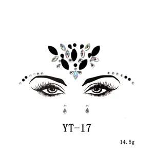 Akryldiamant Aufkleber Strass Gesicht Stein Stirn Schmuck temporäre Body Art Make-up