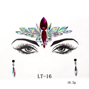 Festival Face Gems Rhinestone Crystal Face Jewels Temporary Tattoo Body Stickers Art