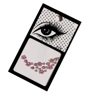 DIY gezicht strass sticker roze kristallen edelstenen make-up oog sieraden kaart pack new