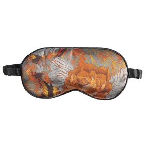Antifaz para Dormir de Estilo Chino Retro Poliéster Impreso Digital Suave Cómodo Cubierta de Ojos Sombreado para Siesta Viaje Hogar