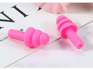 Roze siliconen oordopjes voor slapen geluidsreductie zachte oordopjes detailweergave