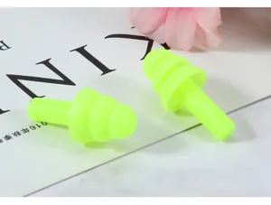 Fluorescerende siliconen oordopjes om te slapen, waterdicht en geluidsisolerend.