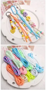 4mm bunte Nylon 7-Kern Paracord DIY handgemachte Schlüsselanhänger Schmuck Zubehör