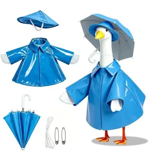 23 Pollici Portico Oca Impermeabile Vestito Set Blu Solido Vestiti Bambola Accessori Carini