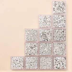 Silver alloy spacer beads DIY jewelry making findings wholesale loose charm beads set