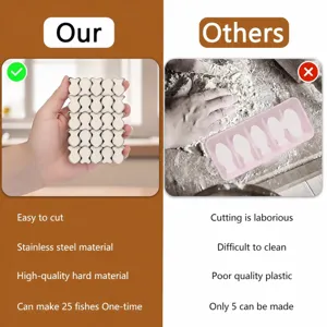 Stainless steel mini goldfish cookie cutter baking mold for 25 pieces DIY fondant pastry