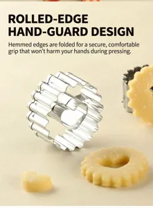 Edelstahl Keksform Set, Herz Form Gebäck Form zum Backen von Plätzchen und Fondant.