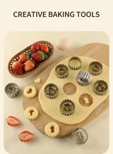 Edelstahl Keksform Set kreative Backformen fuer Kuchen DIY Keks Ausstecher Werkzeuge