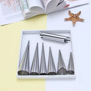 Set di stampi conici in acciaio inossidabile per croissant pasticceria cucina