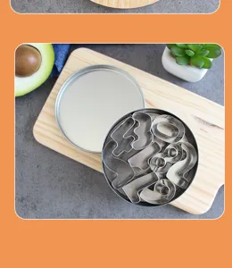 Stainless steel digital cookie cutters set baking molds for biscuits fondant cake decorating tools