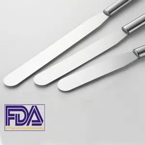 Stainless steel cake spatula set butter knife baking cream frosting scraper tool