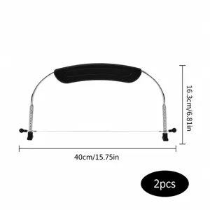 Trancheur à gâteau en acier inoxydable réglable 40cm outil de cuisson lot de 2pcs
