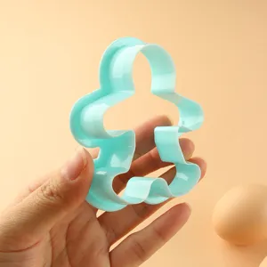 Plastic gingerbread man cookie cutter for baking Christmas biscuits and pastry DIY crafting.