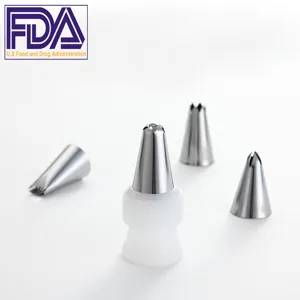Set de boquillas de tubería de acero inoxidable herramientas de decoración pasteles