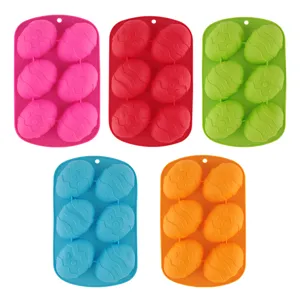 Molde de Pastel de Silicona de Pascua Huevo de Dinosaurio Chocolate Fondant Moldes Herramienta de Horno DIY Molde de Jabón Hecho a Mano Accesorios de Cocina