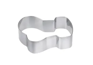 Stainless steel guitar shape cookie cutter for baking pastry and fruit design tool.