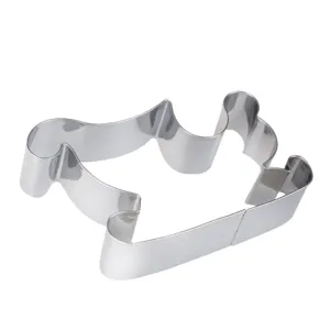Stainless steel cartoon character cookie cutter for baking pastries and biscuits.