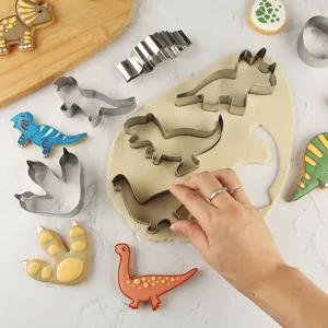 Set emporte-piece dinosaure acier inoxydable moule a biscuit pour enfants fete DIY