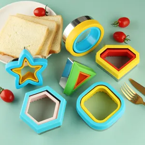 Kinder Sandwich Ausstechform Set, kreative Toastbrot Formmacher Backwerkzeuge Küche.