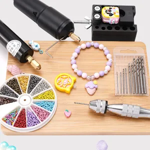 Set de mini taladro eléctrico resina muñeca herramienta de perforación accesorios de joyería DIY