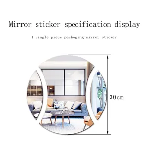 Adesivo murale tennis in acrilico specchio decorazione casa DIY specifica da 30cm