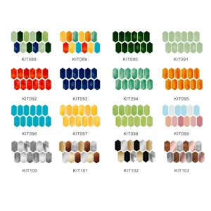 Color variants grid showing diamond crystal tile stickers details and patterns selection options.