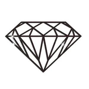 Diamant Acryl Wandtattoo Detail, geometrischer Spiegelaufkleber fur kreative Heimdeko.