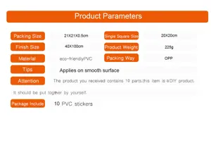 Adesivo da Parete per Piastrelle Effetto Marmo DIY PVC Impermeabile Autoadesivo 40x100cm