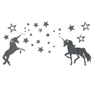 Monokeros Asteri Kathreftes Akriliko Aftokollito Toichou DIY Diakosmisi Paidikou