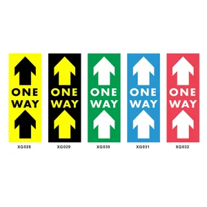One way directional floor sticker sign, anti-slip warning sticker for warehouse office