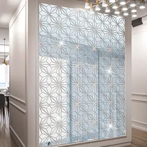 3D geometric acrylic mirror wall sticker self-adhesive crystal wall decor for modern home