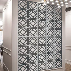 3D geometric mirror wall sticker acrylic self-adhesive decorative tiles for home interior decor