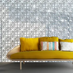 Detailed view of 3D geometric mirror acrylic wall stickers creating a stunning accent wall.