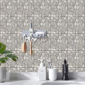 Carta da parati adesiva effetto pietra adesivo murale per decorazione cucina bagno casa