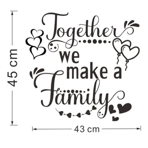 Adhesivo de pared de acrílico con diseño de corazón, ideal para decoración del hogar.