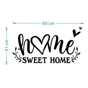 DIY ακρυλικό αυτοκόλλητο τοίχου καθρέφτης home sweet home ντεκάλ για παιδικό δωμάτιο