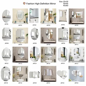 Acrylic Mirror Wall Sticker Modern Minimalist Decorative Mirror For Bathroom Living Room Home Decor