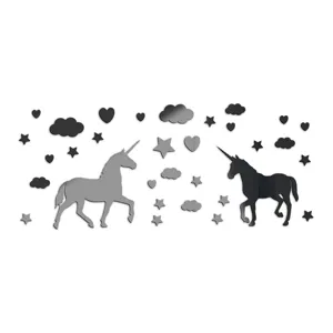 Pegatinas de pared de espejo de unicornio acrilico, decoracion DIY para habitacion infantil.