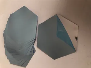 Hexagonal mirror wall stickers self-adhesive PET flexible mirror for DIY home decor room.