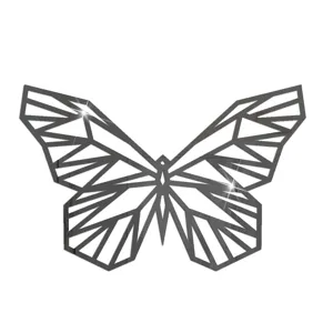 Geometrischer Schmetterling Acryl Spiegel Wandaufkleber Detail fur Heimdekoration