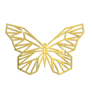 Geometrische Linie Schmetterling Acryl Spiegel Wandaufkleber Heimdekoration Detailansicht