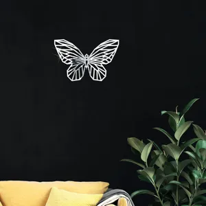 Geometrische vlinder acryl spiegel muursticker, zilveren huisdecoratie DIY stijl mooi.