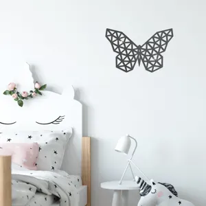 Geometrischer Schmetterling Acryl Spiegel Wandaufkleber, selbstklebende Heimdeko Wandkunst.