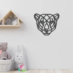 Geometrischer Leopard Acryl Wandtattoo Spiegel 3D Aufkleber Deko selbstklebend Wandspiegel