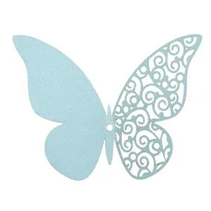 3d hollow pearlescent paper butterfly wall sticker home decor diy party wedding